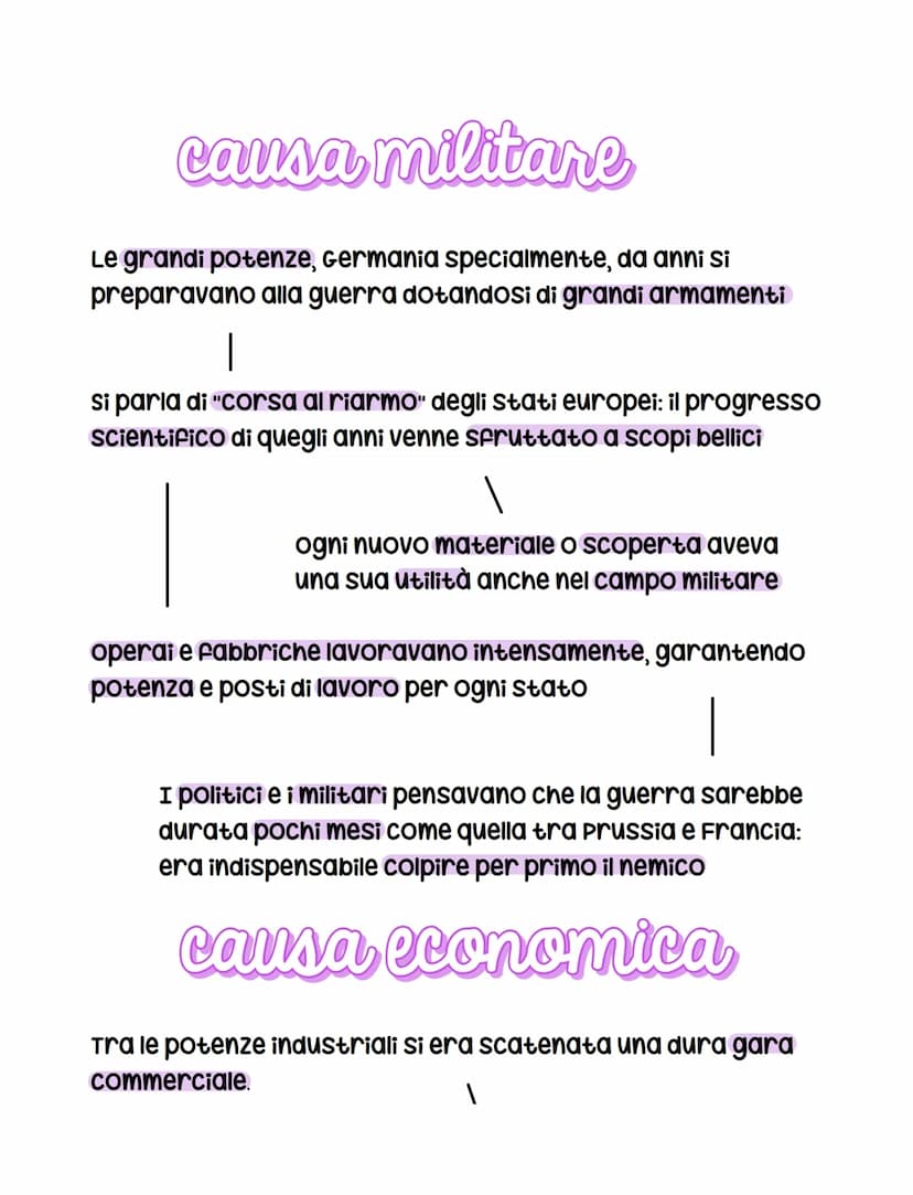 causa politica
Alla vigilia della guerra i rapporti tra gli Stati europei
erano tesi. I contrasti politici riguardavano dei territori
contes