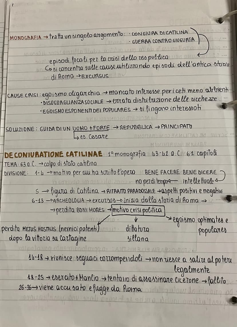 
<p>Sallustio è nato nell'86 a.C. ad Amiternum, da una famiglia ricca plebea. Si è schierato con i Populares (il partito di Cesare) durante 