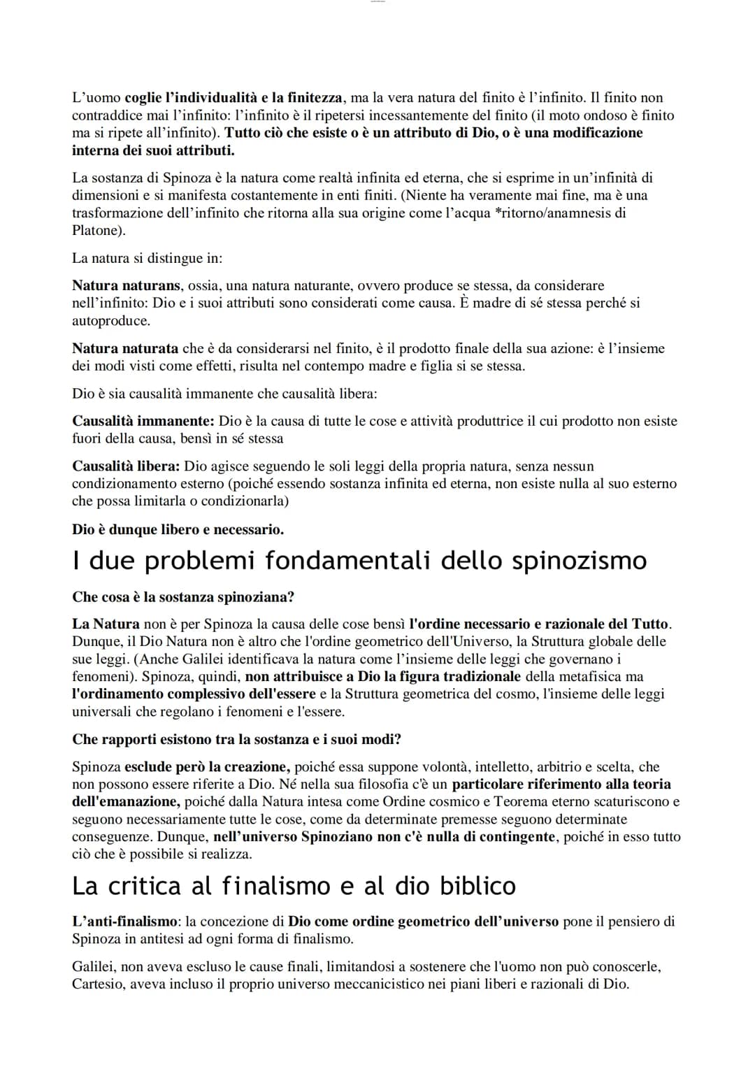 Spinoza
La vita
Nacque ad Amsterdam il 24 novembre 1632 da una famiglia ebraica che è stata costretta ad
abbandonare la Spagna per intollera