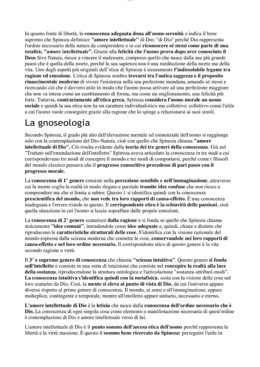 Spinoza
La vita
Nacque ad Amsterdam il 24 novembre 1632 da una famiglia ebraica che è stata costretta ad
abbandonare la Spagna per intollera