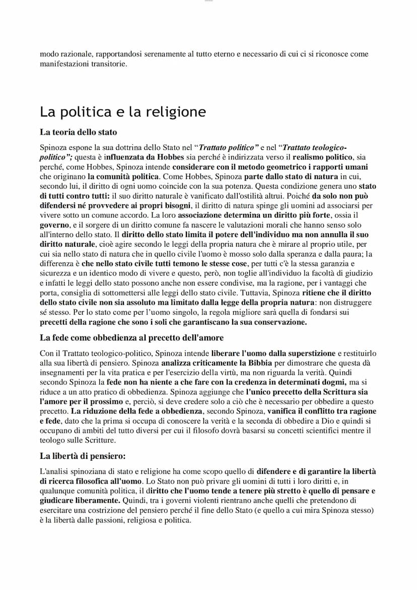 Spinoza
La vita
Nacque ad Amsterdam il 24 novembre 1632 da una famiglia ebraica che è stata costretta ad
abbandonare la Spagna per intollera