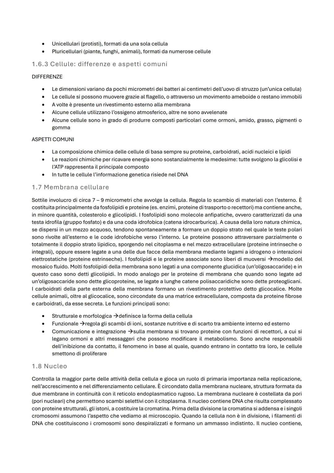 --- OCR Start ---
Biologia cellulare
1.1 Introduzione alla biologia
La biologia studia gli esseri viventi e il loro funzionamento. Un organi