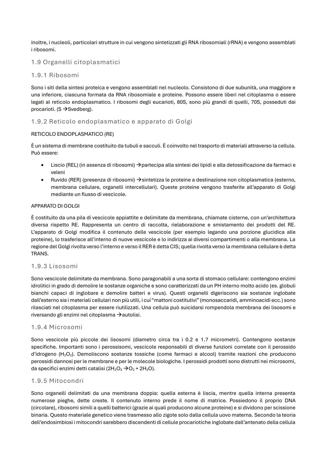 --- OCR Start ---
Biologia cellulare
1.1 Introduzione alla biologia
La biologia studia gli esseri viventi e il loro funzionamento. Un organi