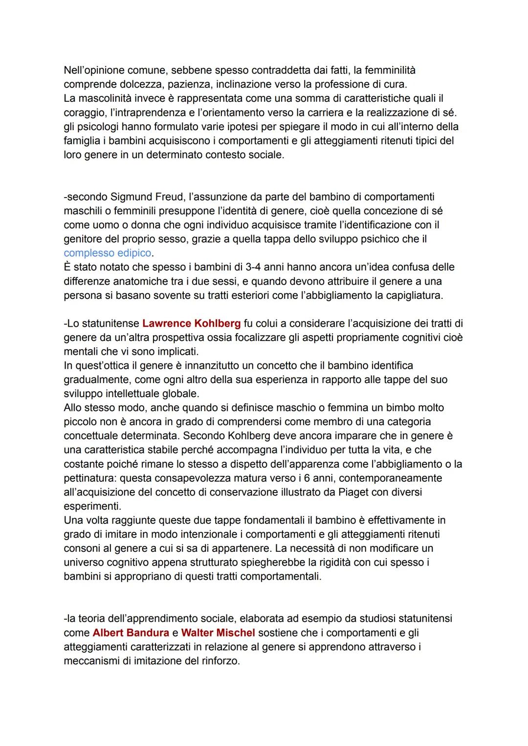 Lo sviluppo della personalità e della sfera morale
Una delle peculiarità dell'essere umano è l'autoconsapevolezza ossia, la capacità di
rifl
