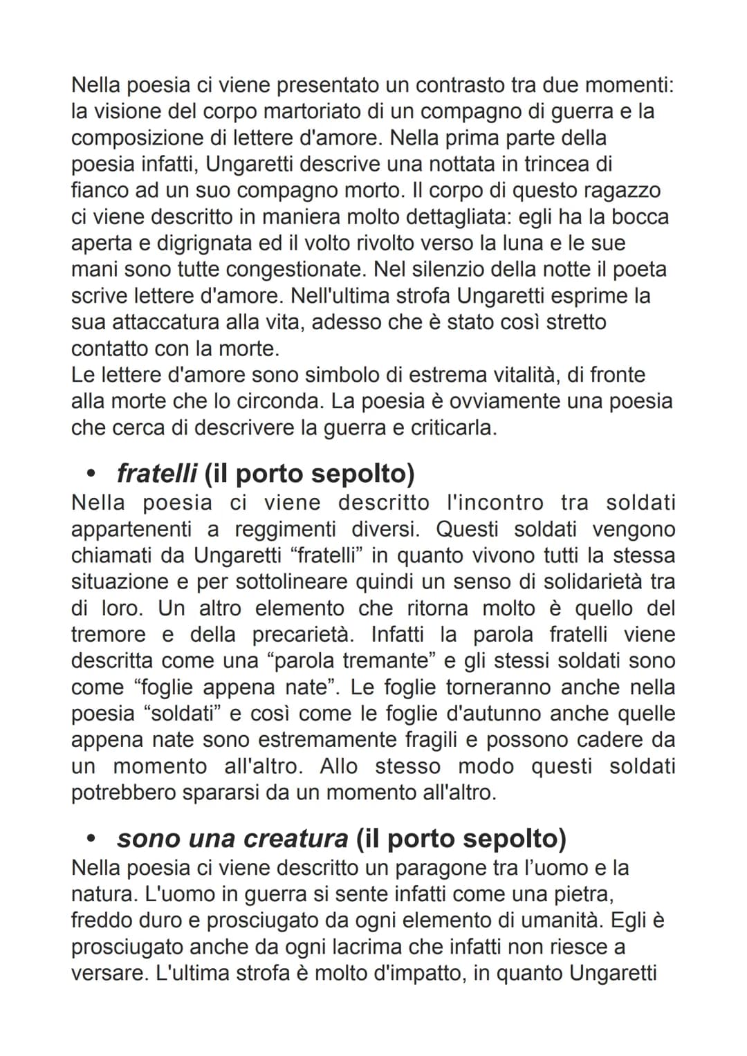 UNGARETTI
• nasce ad Alessandria d'Egitto e passa la sua infanzia lì.
Soggiorna poi anche in Francia
• Da giovane decide di arruolarsi volon