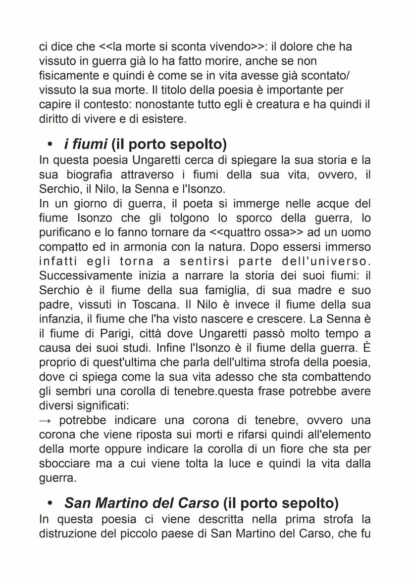 UNGARETTI
• nasce ad Alessandria d'Egitto e passa la sua infanzia lì.
Soggiorna poi anche in Francia
• Da giovane decide di arruolarsi volon