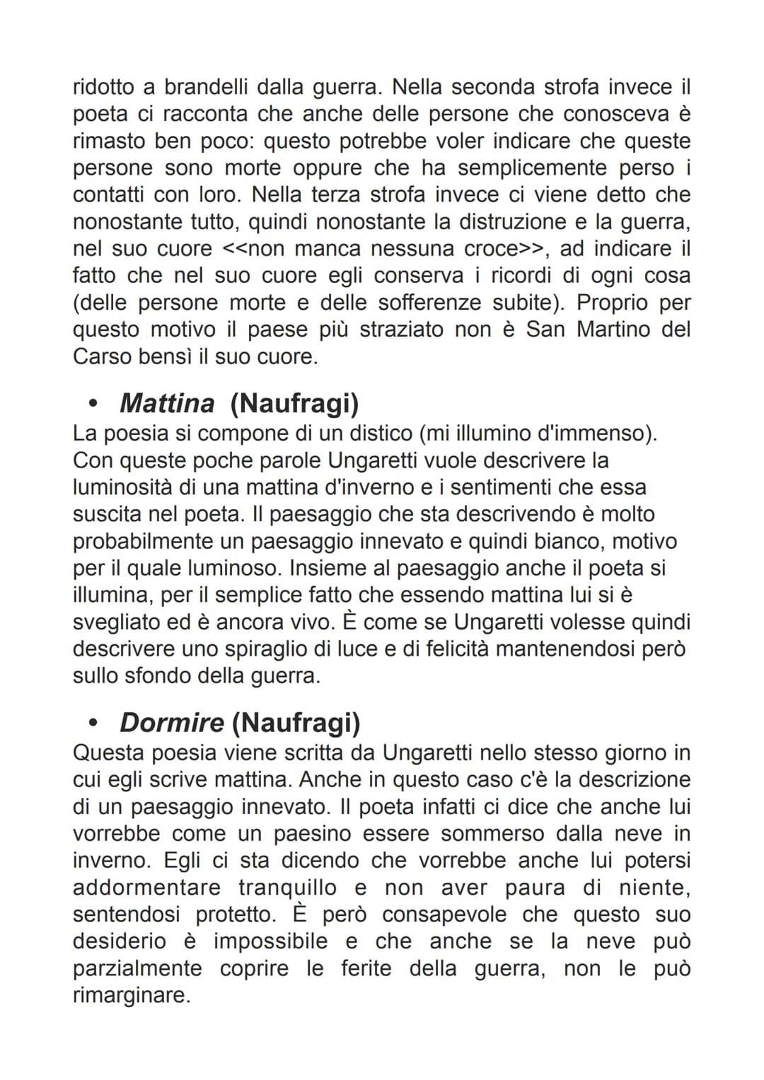 UNGARETTI
• nasce ad Alessandria d'Egitto e passa la sua infanzia lì.
Soggiorna poi anche in Francia
• Da giovane decide di arruolarsi volon