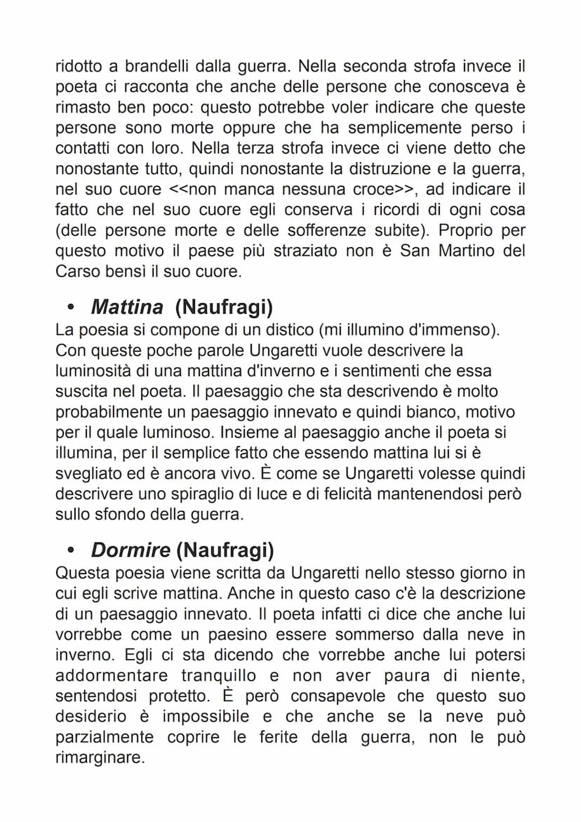 UNGARETTI
• nasce ad Alessandria d'Egitto e passa la sua infanzia lì.
Soggiorna poi anche in Francia
• Da giovane decide di arruolarsi volon
