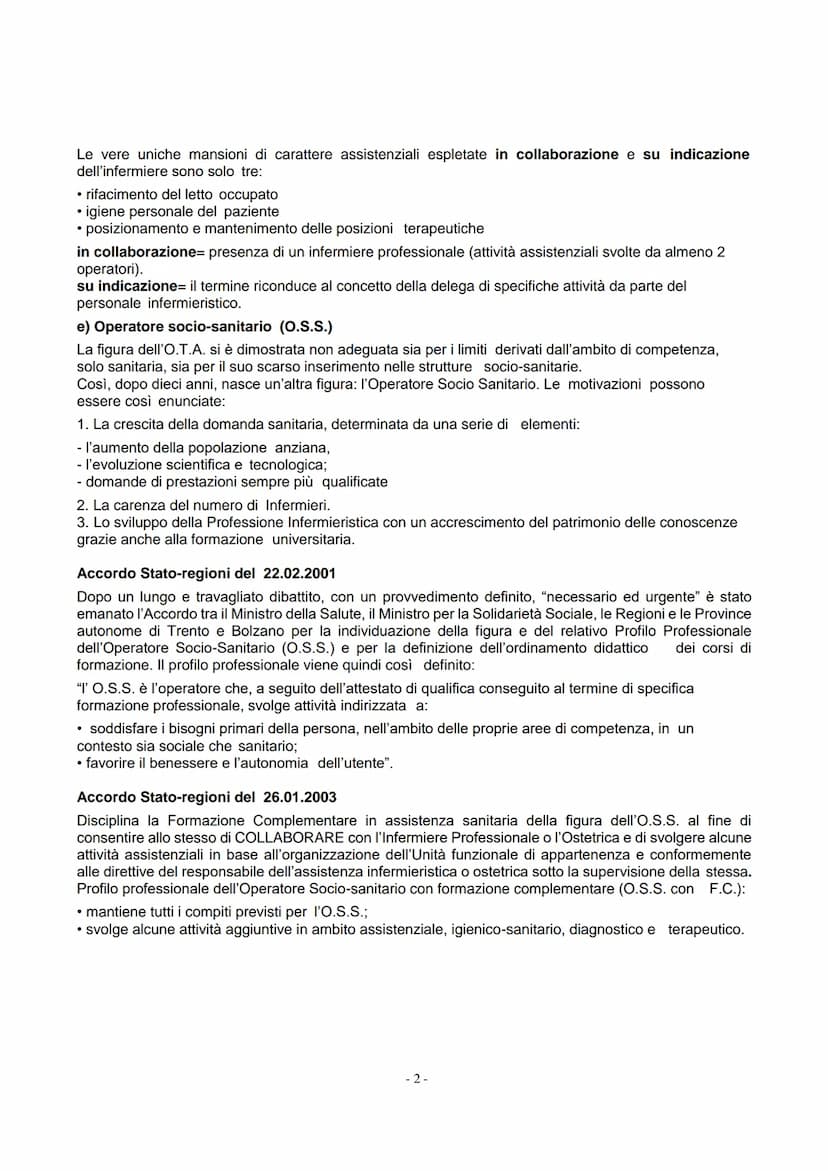 Manuale dagli appunti di
LEGISLAZIONE SANITARIA
Corso per Operatori Socio Sanitari
Dr. Agostino Scardamaglio 1. L'OPERATORE SOCIO-SANITARIO 