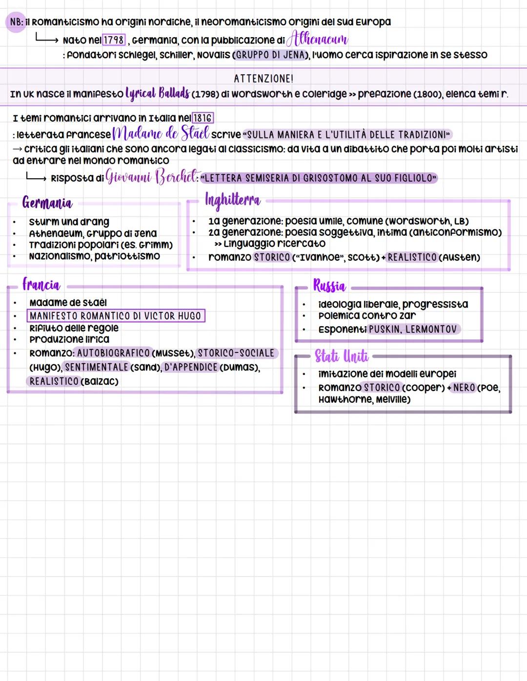 → Da "romantique":
Romanticismo
FINO AL 600
valore negativo:qualcosa di non razionale,
assurdo, fantasioso
NB: l'indefinito porta all'infini