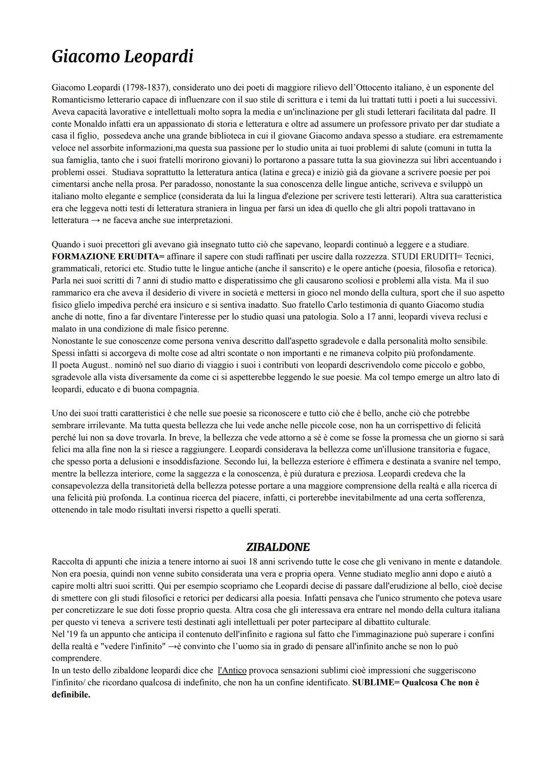 Giacomo Leopardi
Giacomo Leopardi (1798-1837), considerato uno dei poeti di maggiore rilievo dell'Ottocento italiano, è un esponente del
Rom