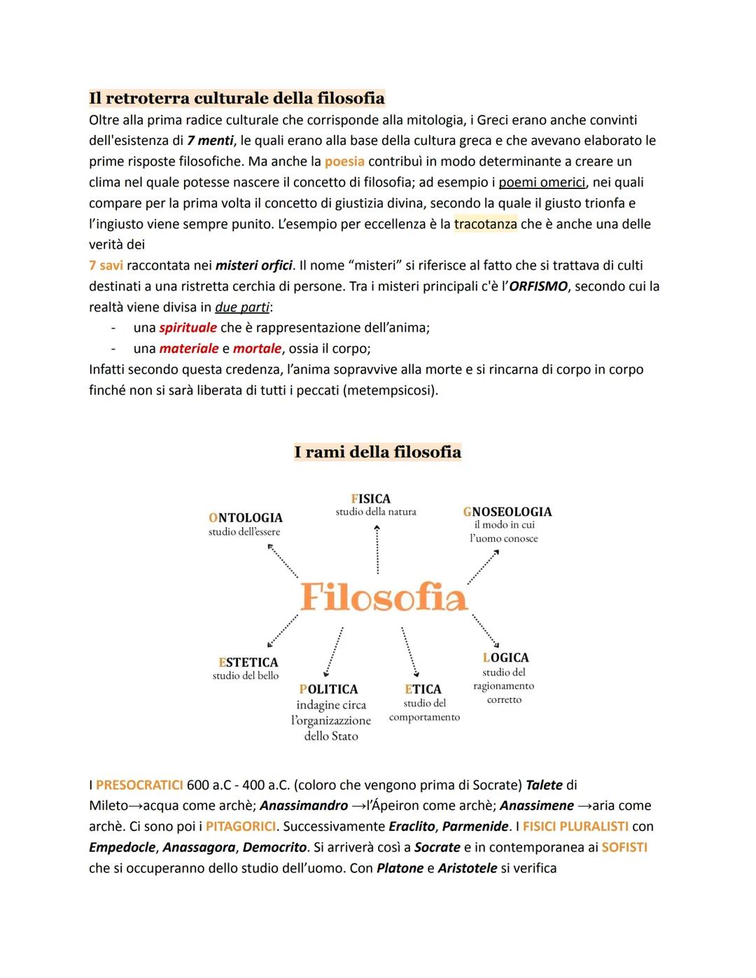 FILO/SOFIA
amare la sapienza
FILOSOFO → colui che si pone delle domande e che va alla ricerca di risposte diverse ed è
colui che di fronte a