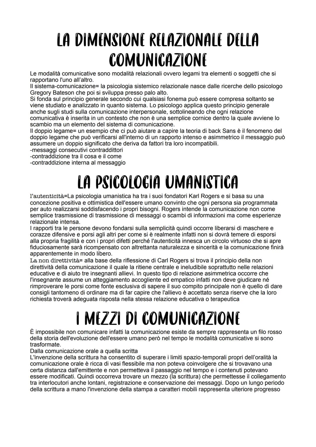 LA COMUNICAZIONE
Questa parola deriva dal latino "communis" che significa comune, da cui deriva "comunico" che
significa mettere in comune. 