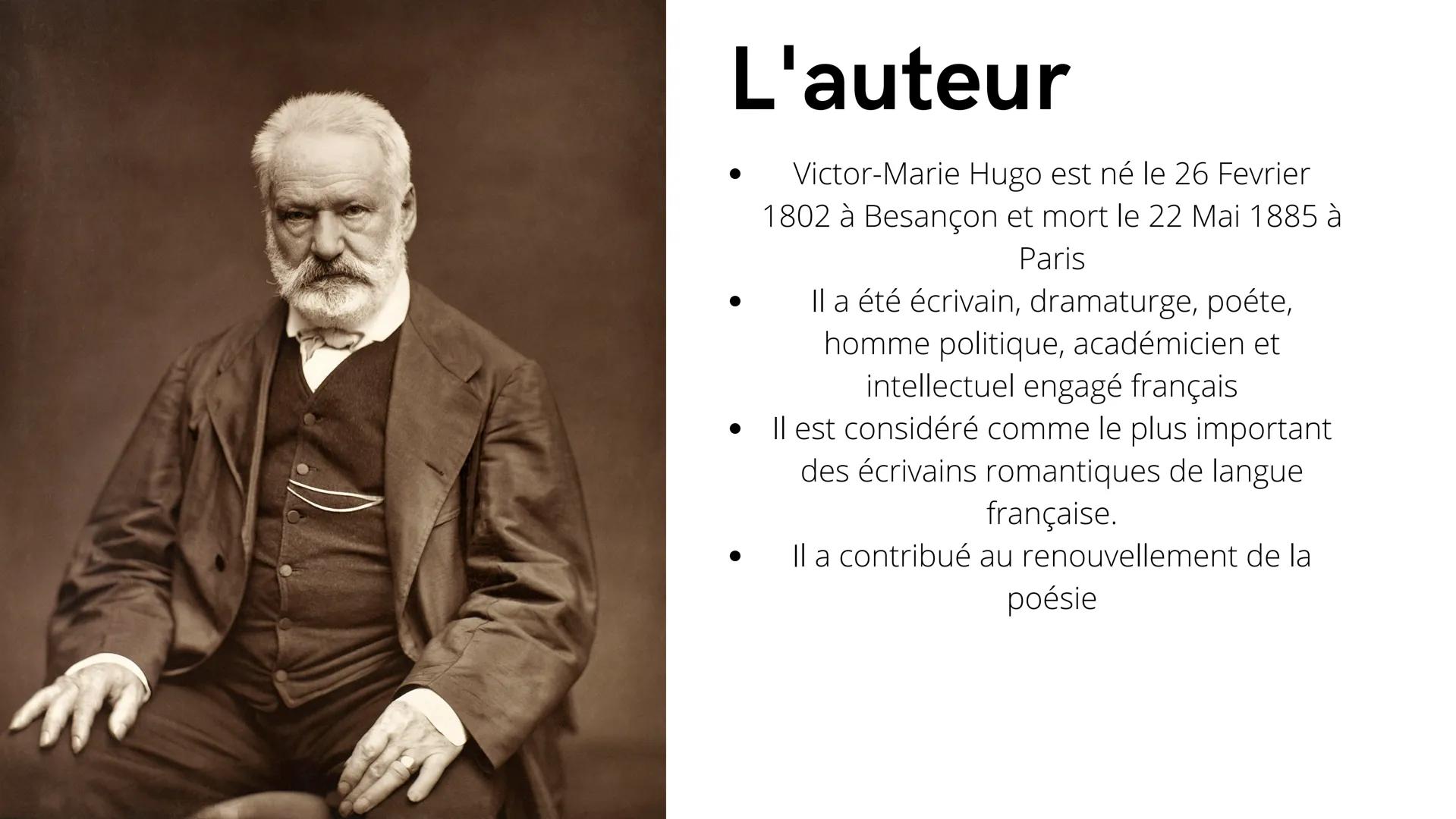 Les
Misérables
Les Misérables: par
Victor Hugo
Alessia Berton L'auteur
Victor-Marie Hugo est né le 26 Fevrier
1802 à Besançon et mort le 22 