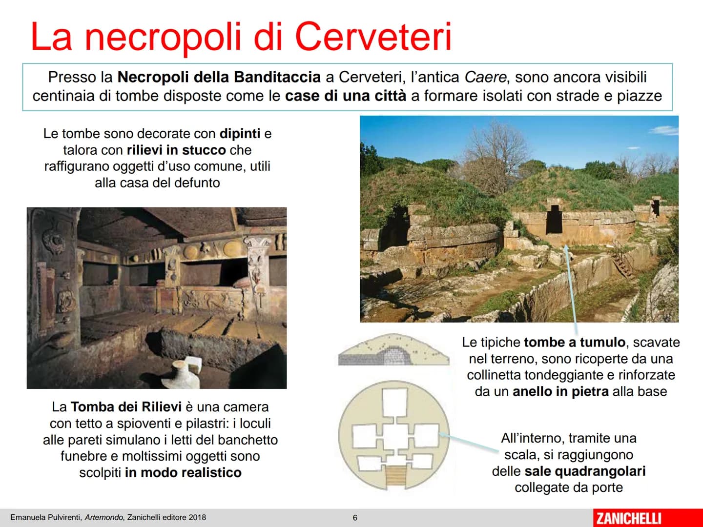 Unità 4
Etruschi e Romani
Emanuela Pulvirenti, Artemondo, Zanichelli editore 2018
1
ZANICHELLI La civiltà etrusca e Roma
Alla civiltà degli 