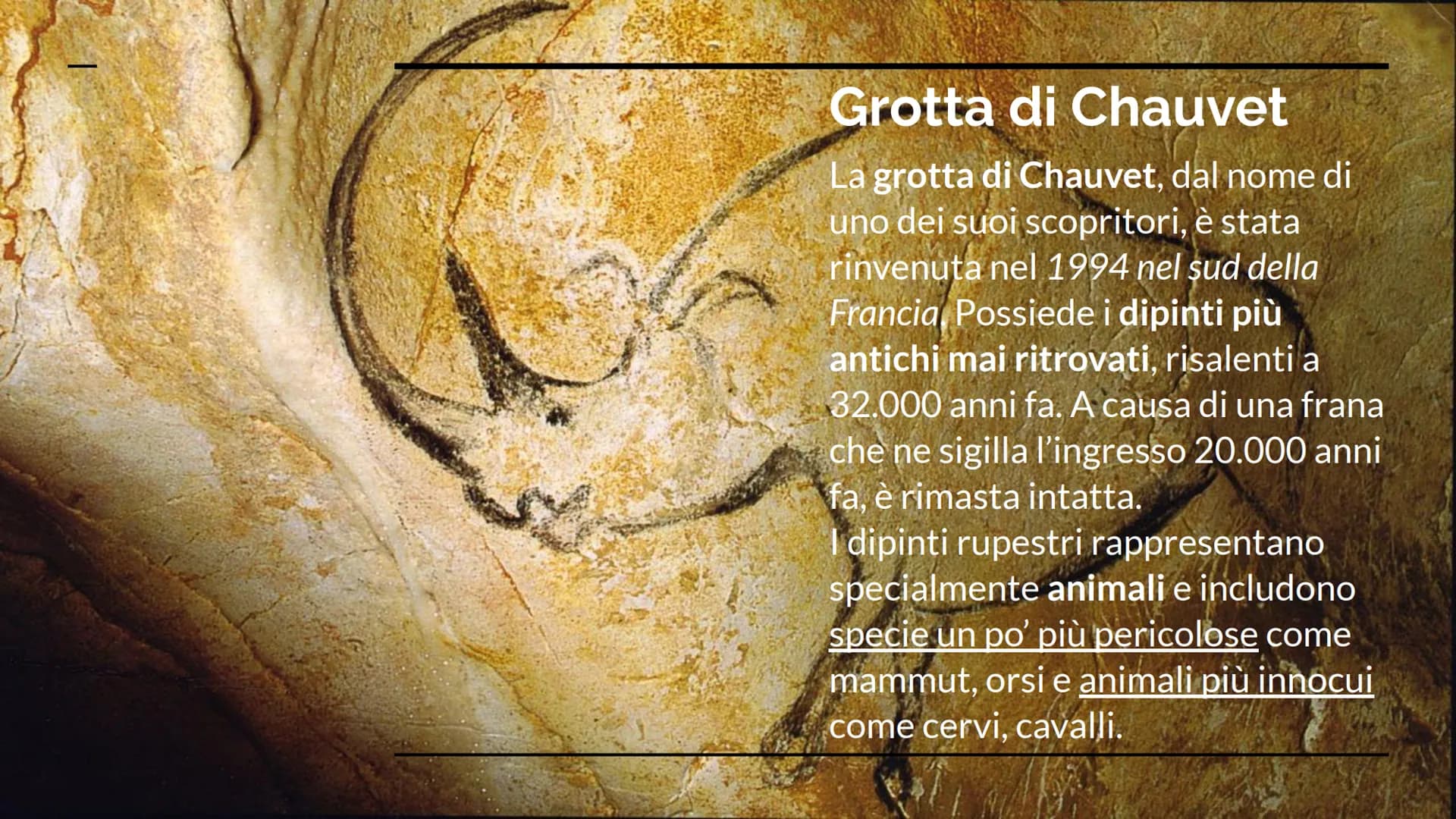 LA PREISTORIA
Storia dell'arte Lineamenti storici
La Preistoria è il periodo della storia umana che precede
l'avvento della scrittura. Inizi