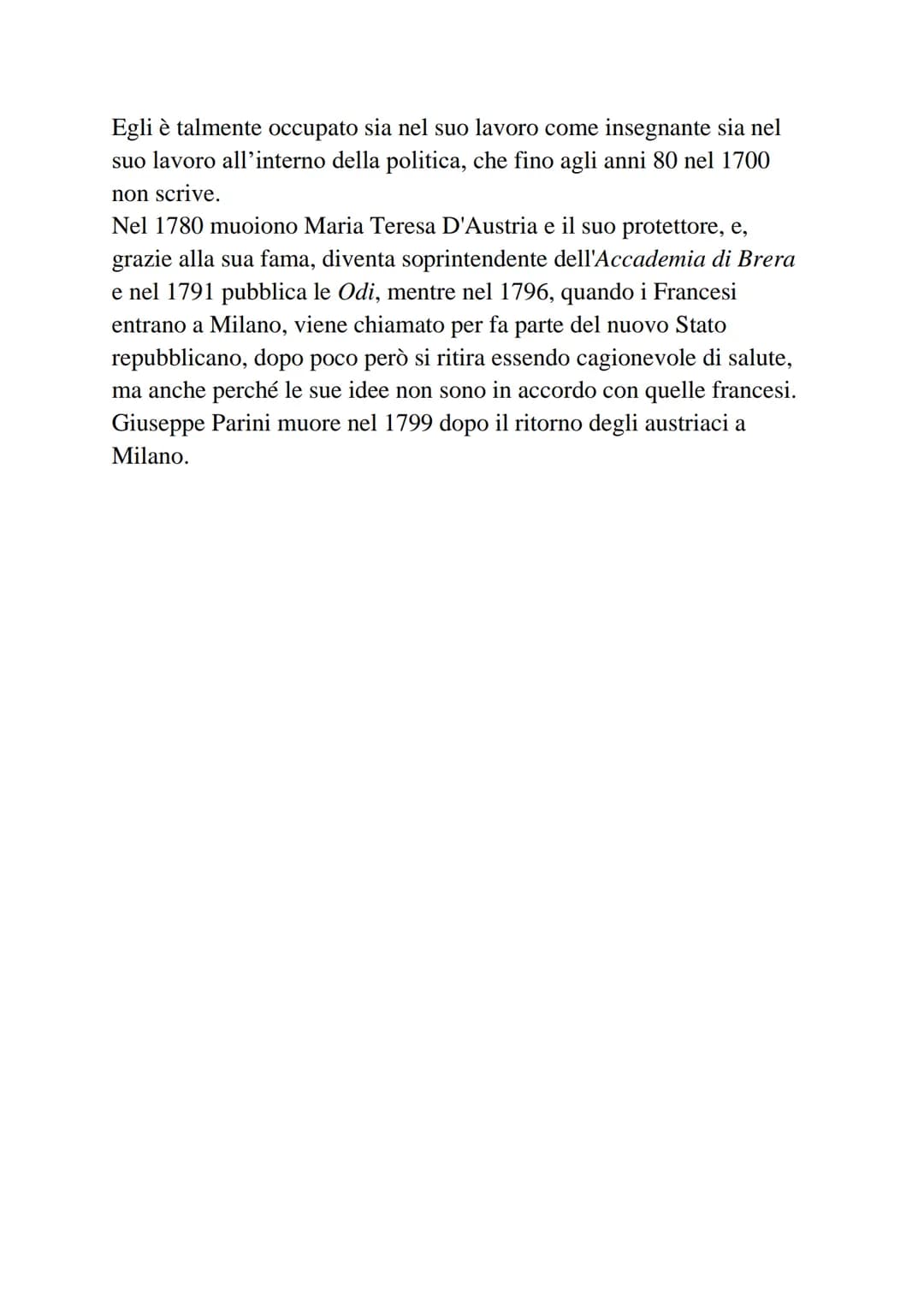 Neoclassicismo e Preromanticismo
• Il Neoclassicismo un movimento si sviluppa nel Settecento
come reazione agli eccessi del Barocco e rivalu