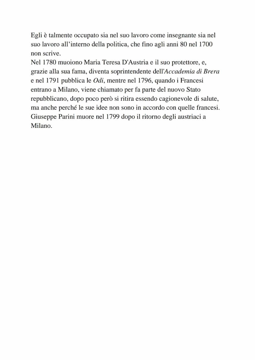 Neoclassicismo e Preromanticismo
• Il Neoclassicismo un movimento si sviluppa nel Settecento
come reazione agli eccessi del Barocco e rivalu