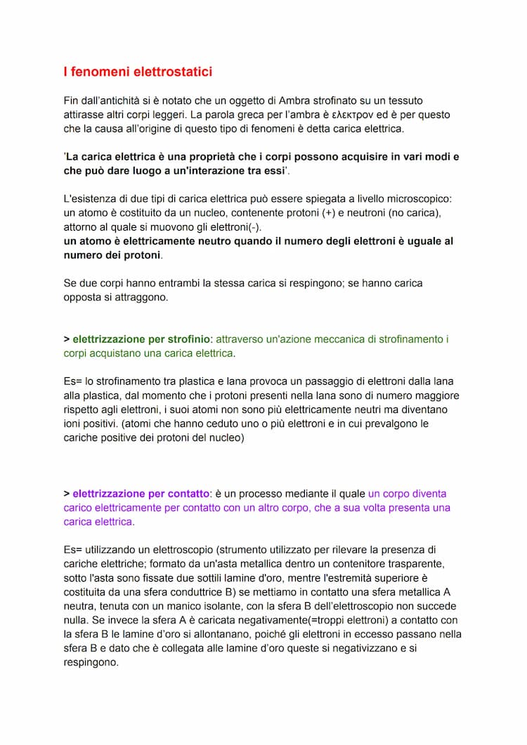 Know Fisica: i fenomeni elettrostatici, i campi e circuiti elettrici, i campi magnetici  thumbnail