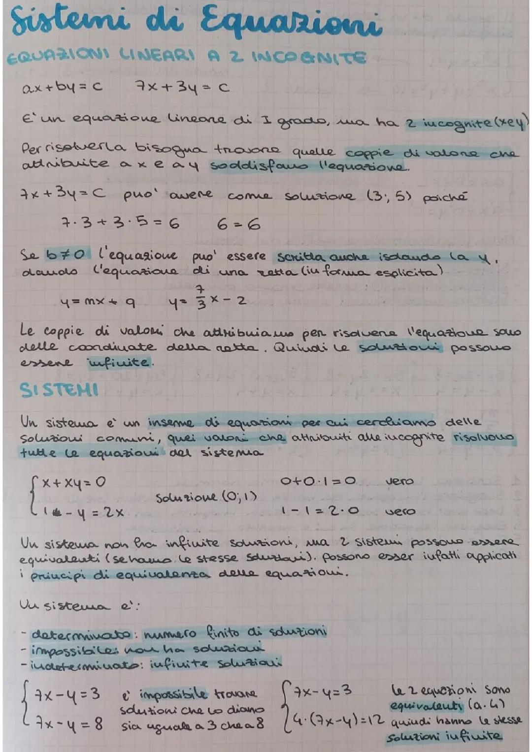 Esercizi di Sistemi Lineari a Due Incognite per Ragazzi