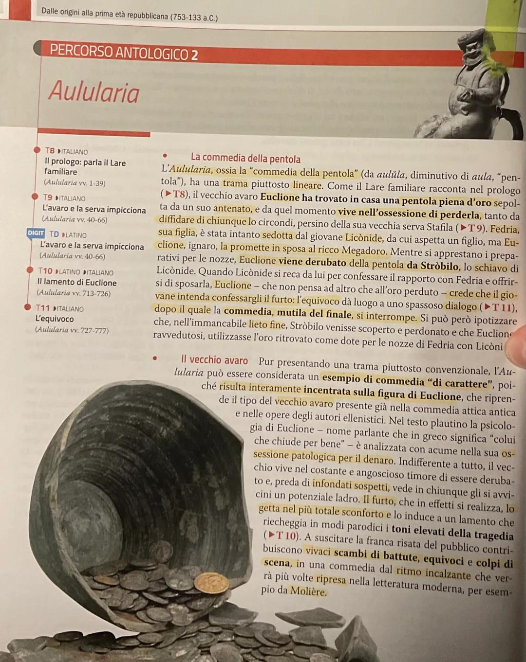 Plauto
• nasce nel 255 a.C. a Sarsina (Emilia)
• si arricchisce con l'attività teatrale ma a causa di scambi commerciali sfortunati si ritro