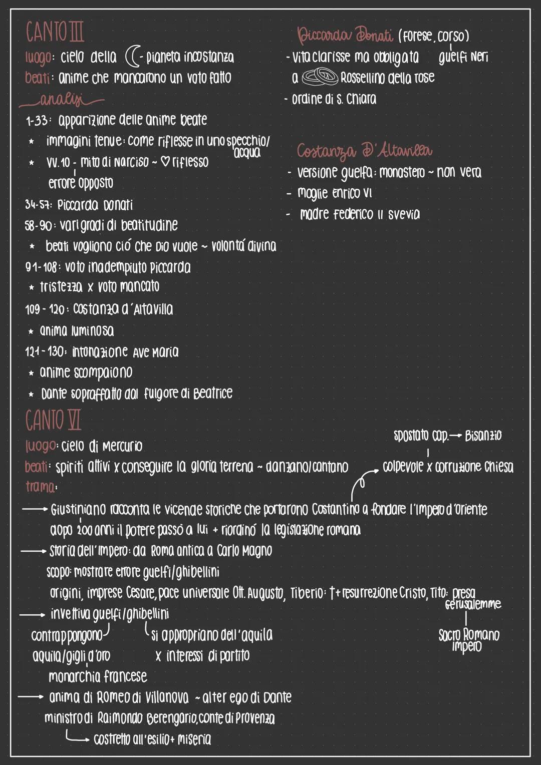 STRUTTURA
9 cieli concentrici che ruotano attorno a un decimo cielo
I
TEMI
CANTO I
★
prime 7 sfere:
* Luna: mancarono i voti
Mercurio attivi