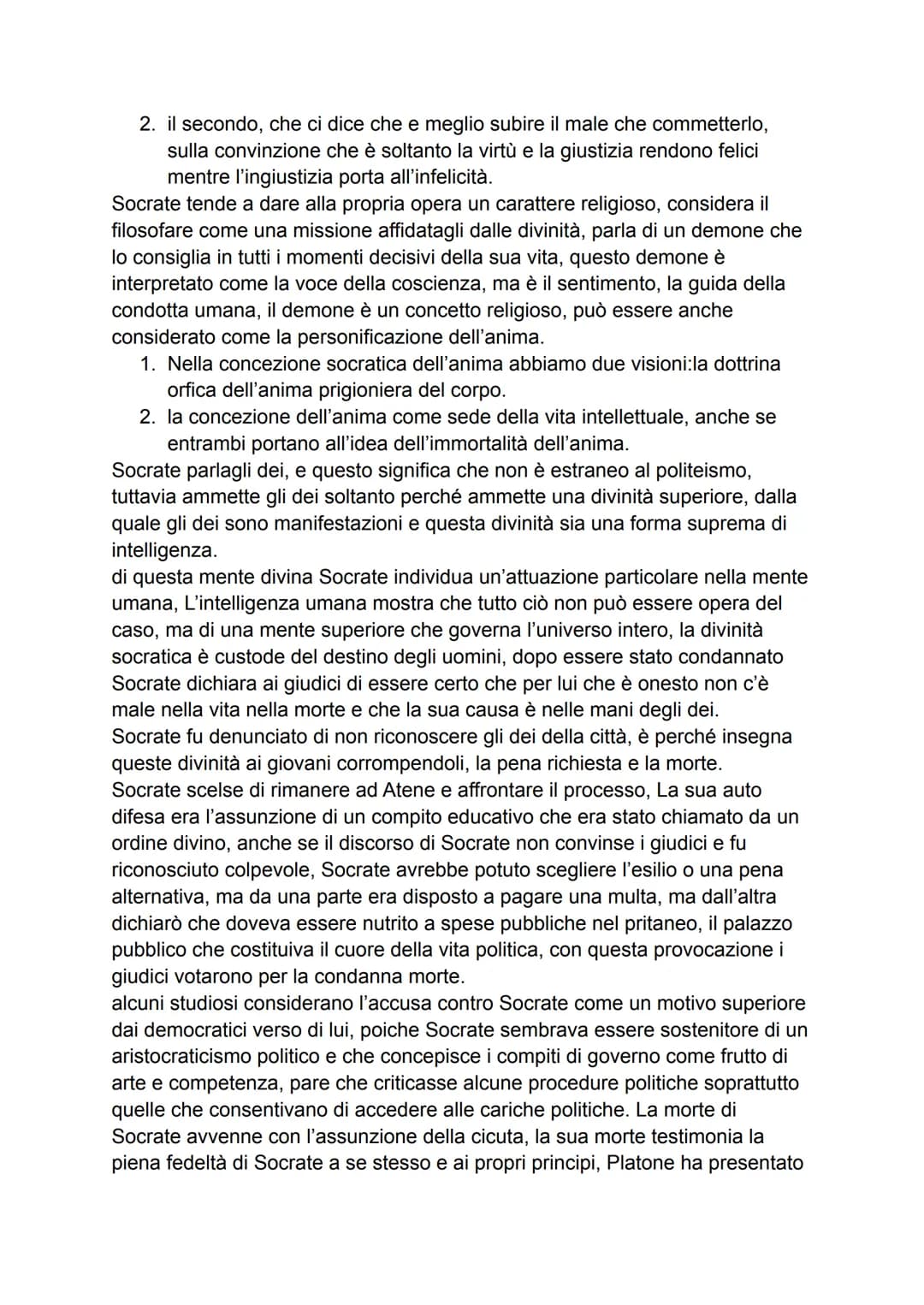 la vita e il pensiero di Socrate contribuiranno a tramandare durante i secoli la
concezione dell'indagine filosofica come ricerca e dialoghi