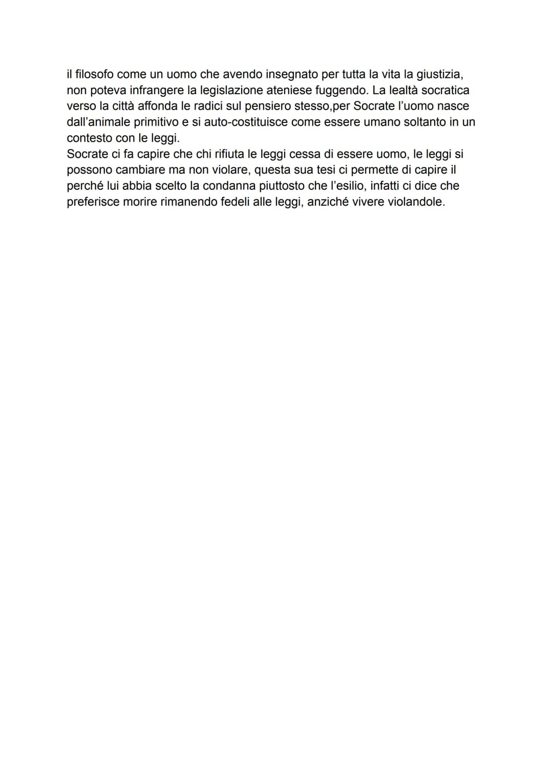 la vita e il pensiero di Socrate contribuiranno a tramandare durante i secoli la
concezione dell'indagine filosofica come ricerca e dialoghi