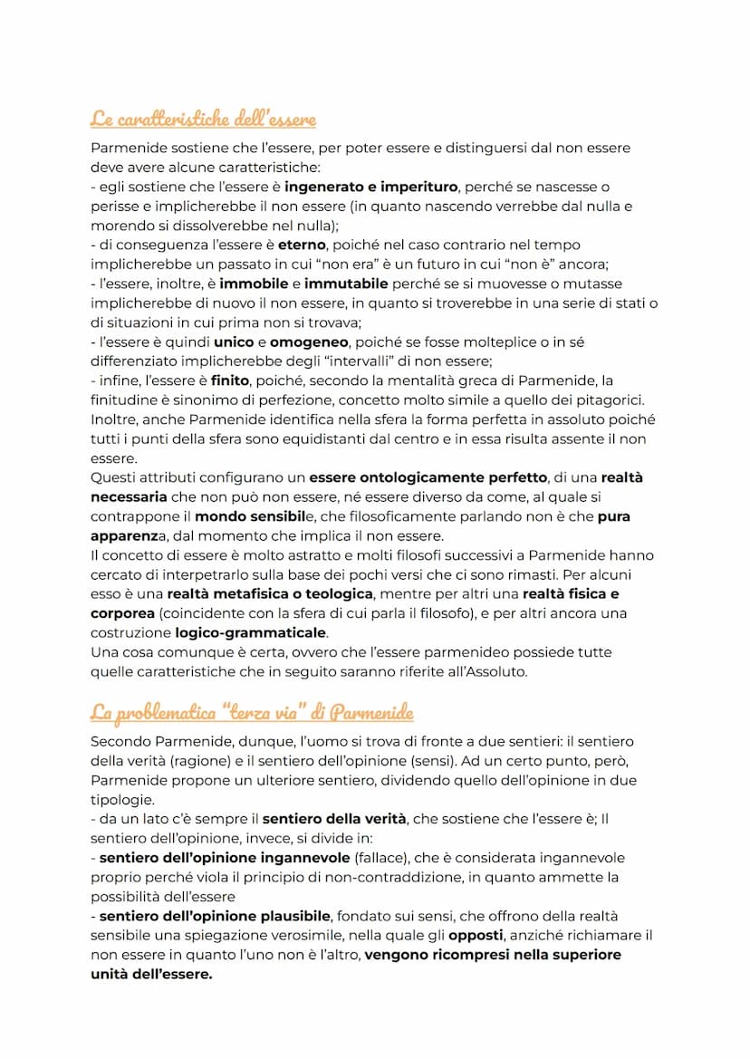 1. La filosofia eleatica
L'eleatismo prende il suo nome da una città situata nell'attuale regione della
Campania, a sud di Paestum, la città