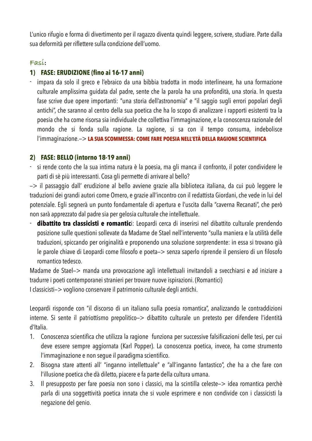 # GIACOMO LEOPARDI

Riduzionismo Biografico:

Leopardi si scontra con il riduzionismo biografico degli interpreti e critici che ricononducon