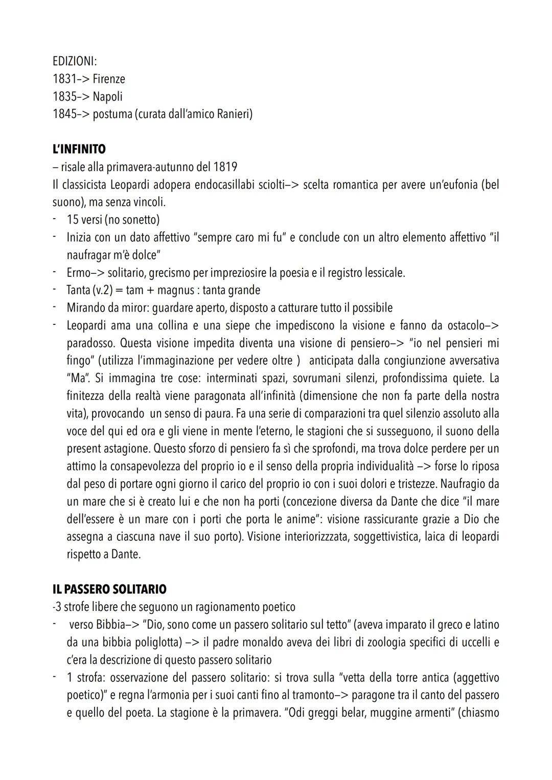 # GIACOMO LEOPARDI

Riduzionismo Biografico:

Leopardi si scontra con il riduzionismo biografico degli interpreti e critici che ricononducon
