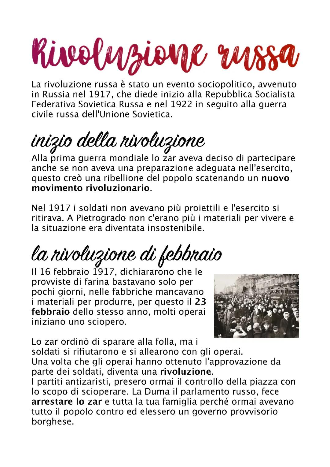 Rivoluzione Russa 1917 Riassunto: Cause, Conseguenze e Stalinismo Spiegato Facile