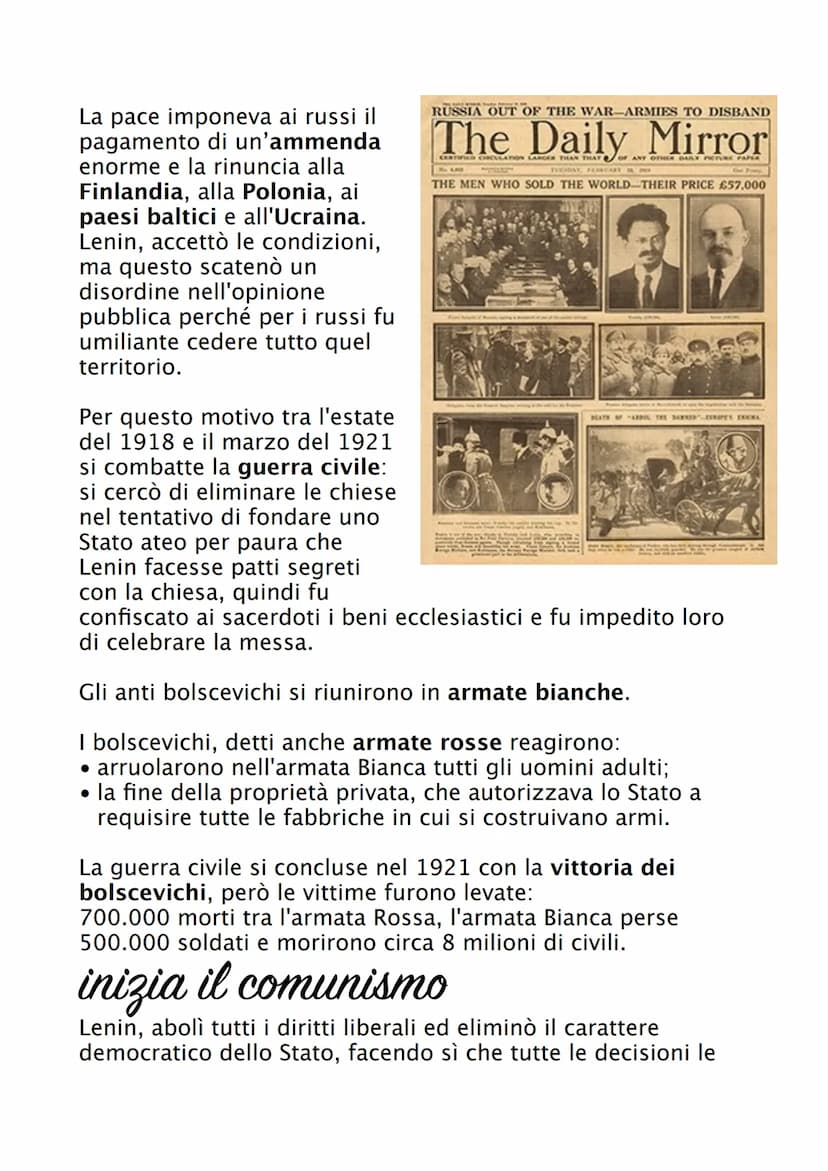 Rivoluzione russa
La rivoluzione russa è stato un evento sociopolitico, avvenuto
in Russia nel 1917, che diede inizio alla Repubblica Social