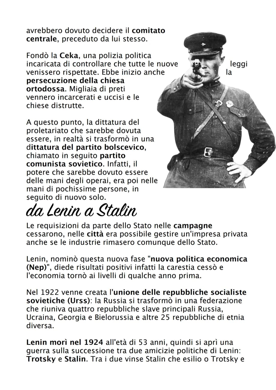 Rivoluzione russa
La rivoluzione russa è stato un evento sociopolitico, avvenuto
in Russia nel 1917, che diede inizio alla Repubblica Social