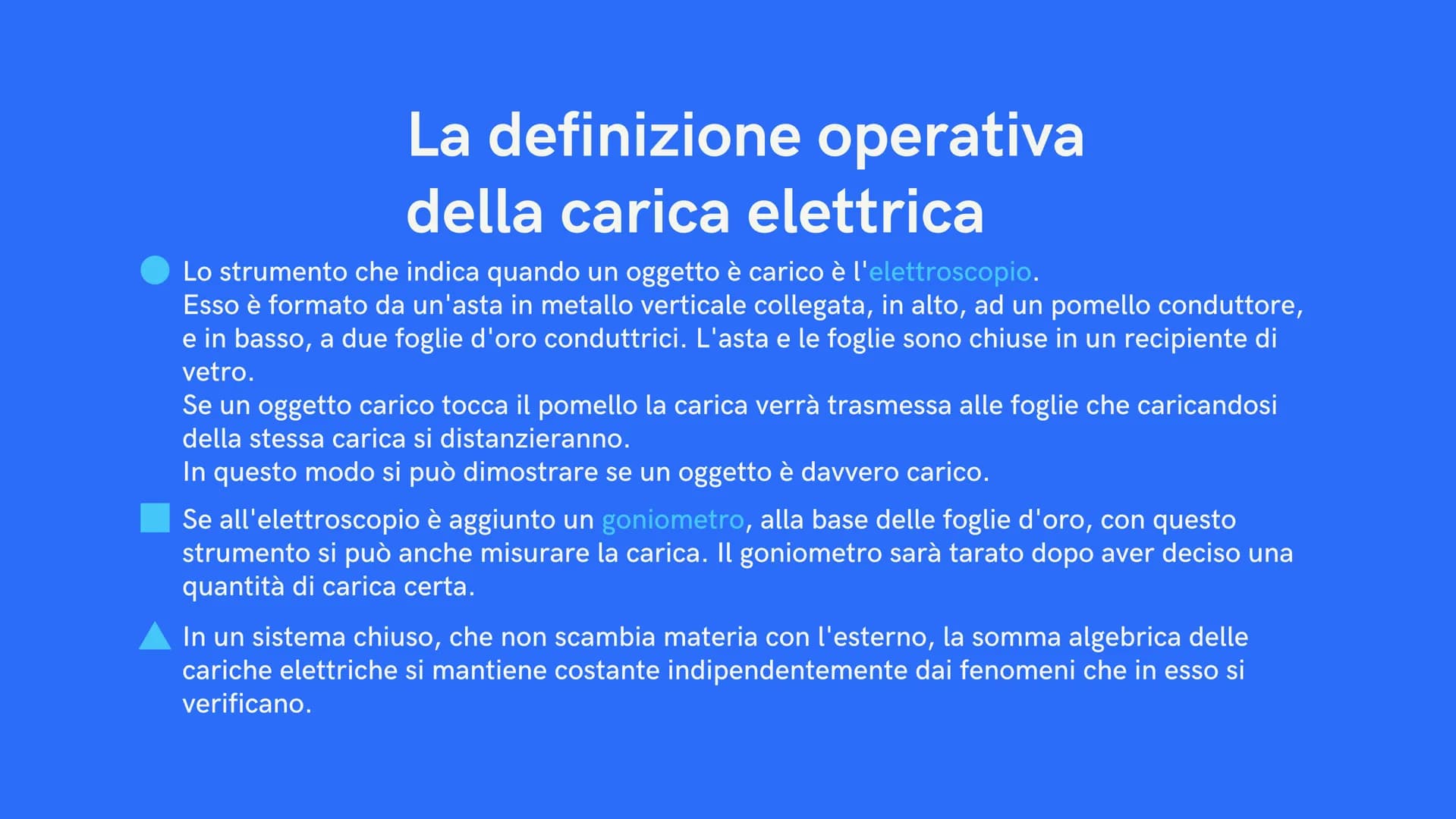 L'elettrizzazione per strofinio
Un corpo si dice elettrizzato quando è divenuto capace di attirare
oggetti. Se abbiamo un paloncino e lo str