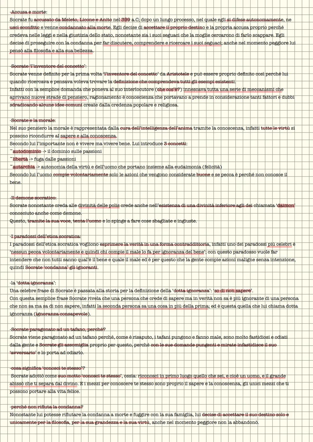 Filosofia Socrate
-Perché non vuole scrivere?
Perché secondo lui la filosofia non può essere trasmessa è provocata tramite delle parole scri