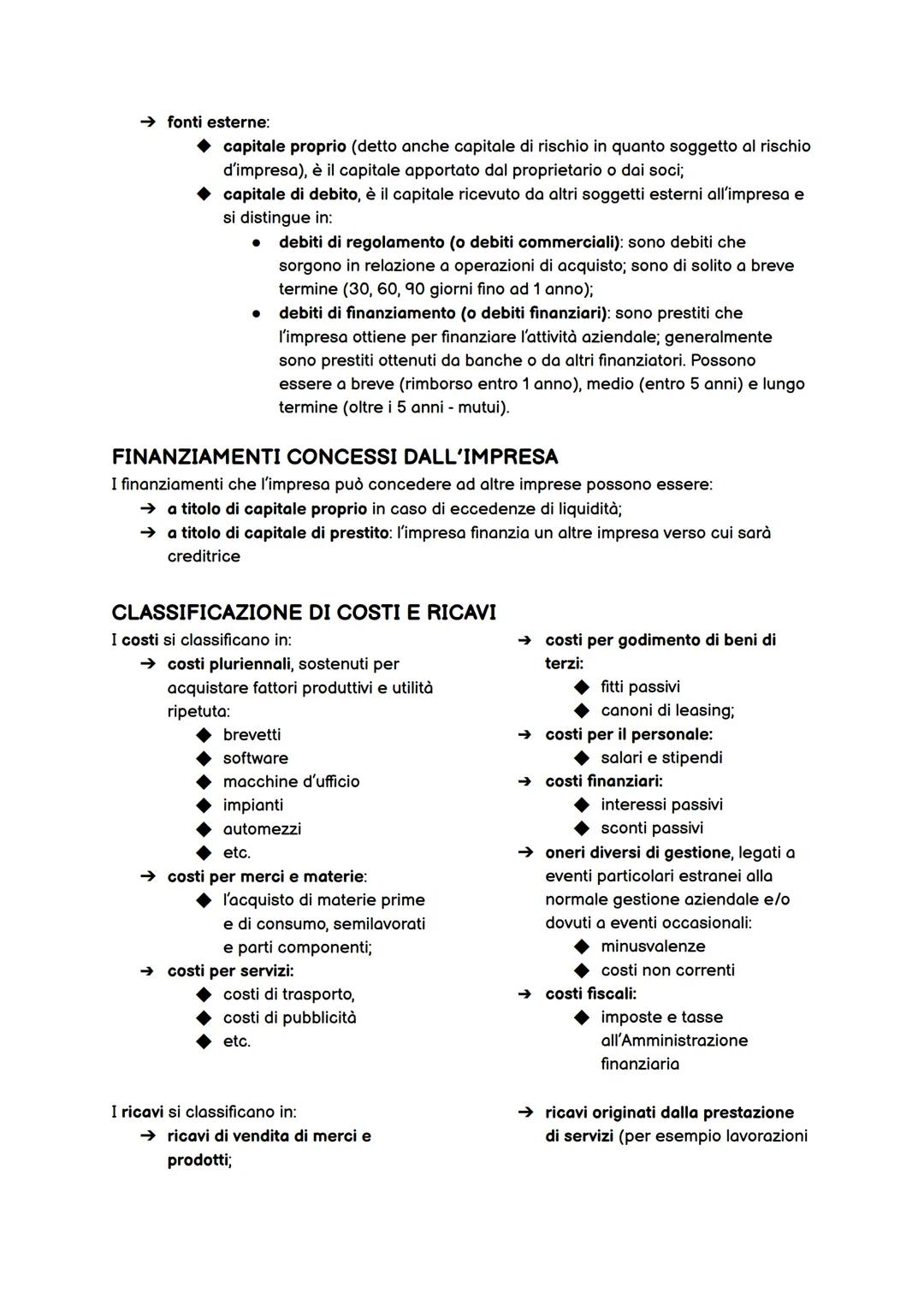 ECONOMIA - I'AZIENDA
L'azienda è un'organizzazione di persone e di beni destinata a durare nel tempo che
svolge una serie di operazioni, per