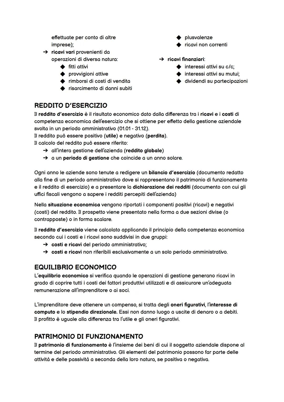 ECONOMIA - I'AZIENDA
L'azienda è un'organizzazione di persone e di beni destinata a durare nel tempo che
svolge una serie di operazioni, per