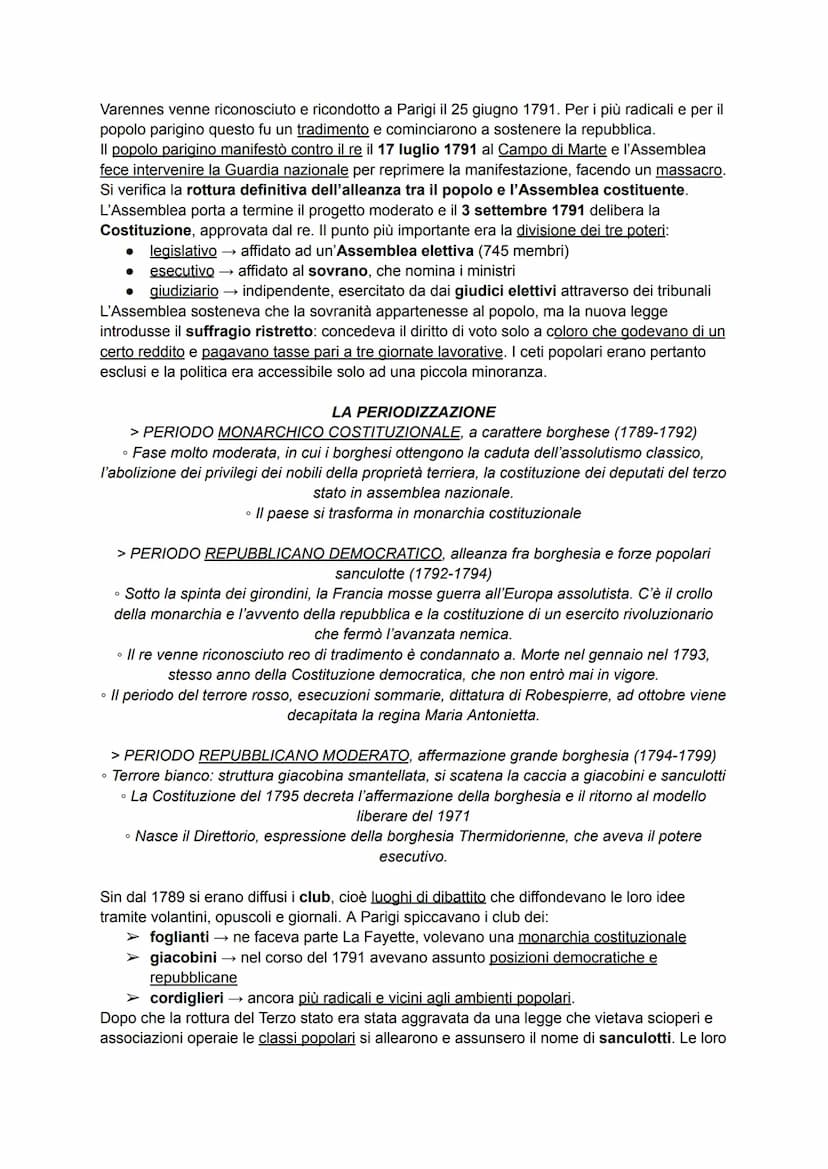 LA RIVOLUZIONE FRANCESE
Dopo il periodo dell'illuminismo, in Francia vi era un diffuso malcontento e una generale
conflittualità, generata d