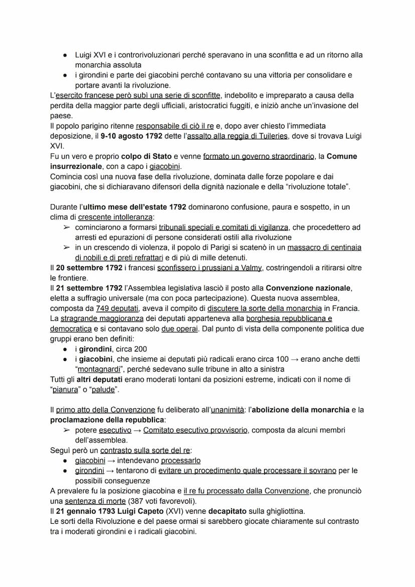 LA RIVOLUZIONE FRANCESE
Dopo il periodo dell'illuminismo, in Francia vi era un diffuso malcontento e una generale
conflittualità, generata d