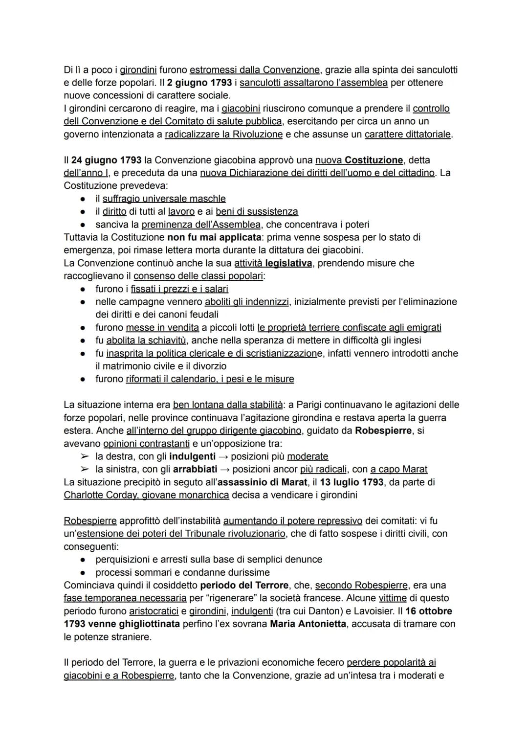 LA RIVOLUZIONE FRANCESE
Dopo il periodo dell'illuminismo, in Francia vi era un diffuso malcontento e una generale
conflittualità, generata d