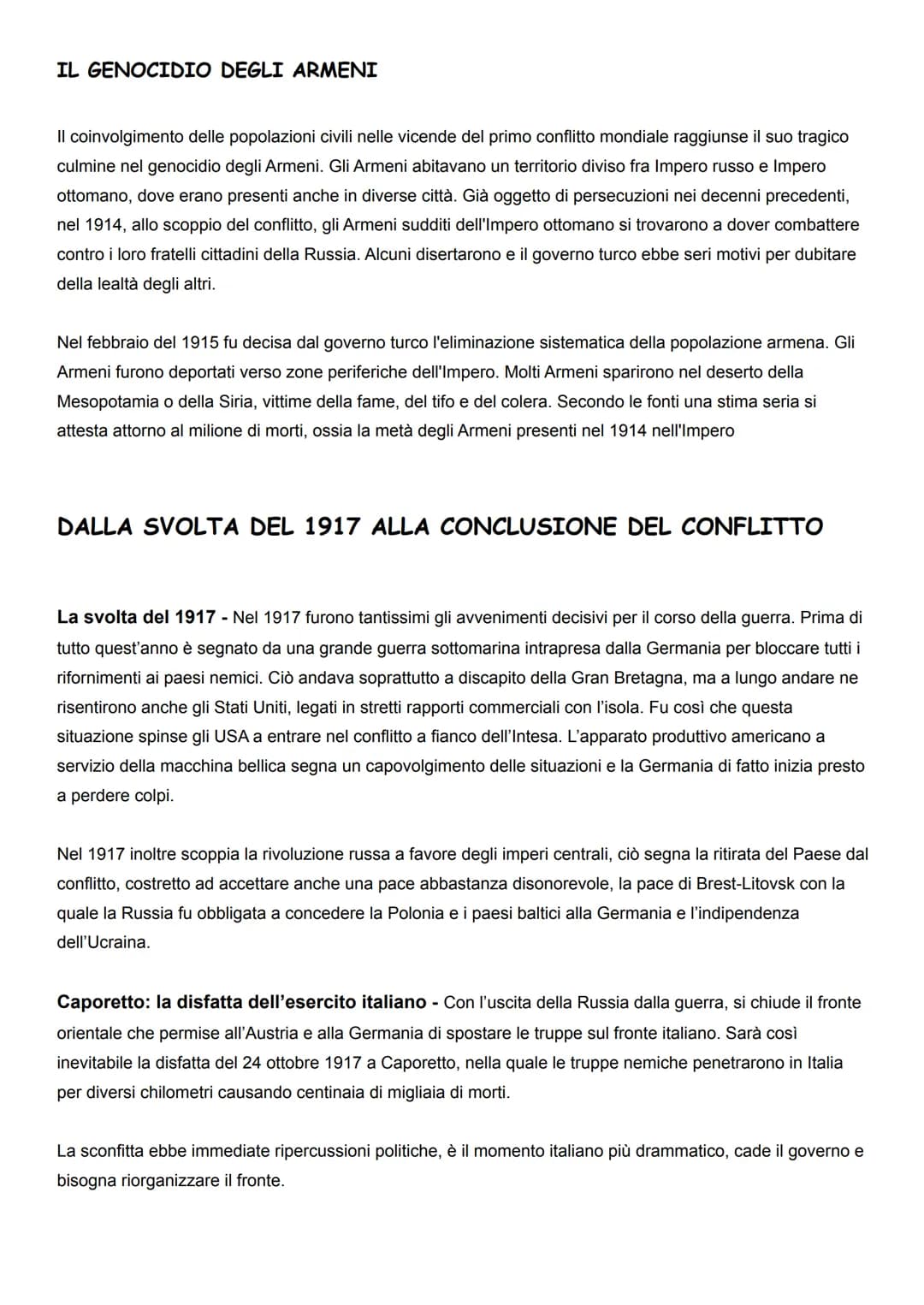 LA PRIMA GUERRA MONDIALE
CAUSE E INIZIO DELLA GUERRA
La prima guerra mondiale fu un conflitto molto duro e sanguinoso e la sua brutalità ver