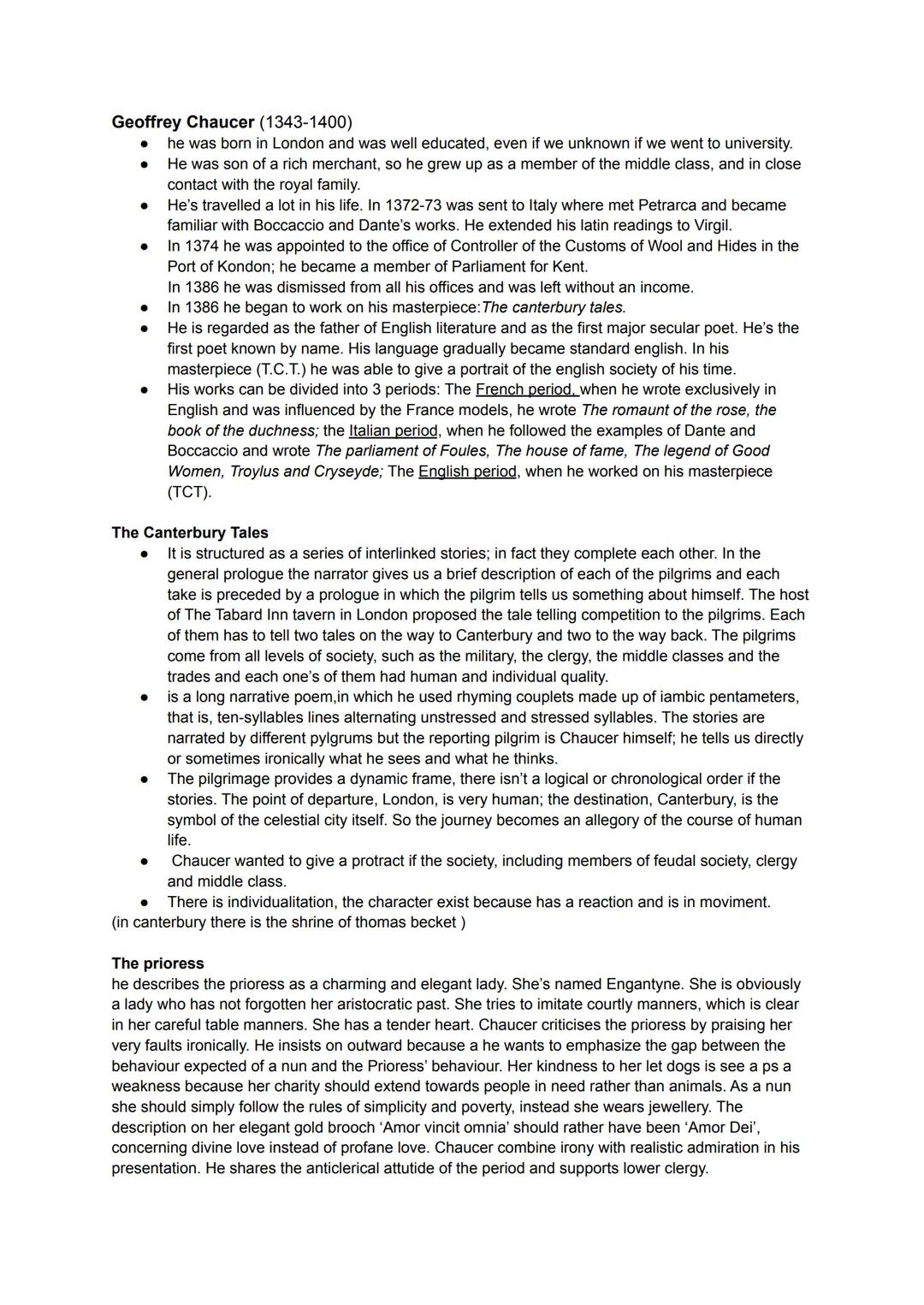 Geoffrey Chaucer (1343-1400)

- he was born in London and was well educated, even if we unknown if we went to university.
- He was son of a 
