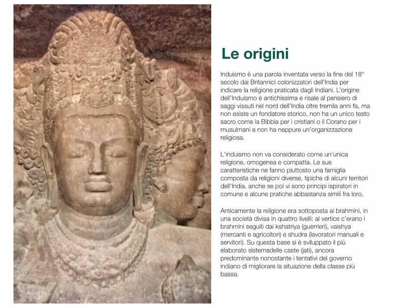 
<p>L'induismo è una religione monoteista con un'unica divinità chiamata Brahman, lo spirito assoluto, che può essere adorato in molte forme