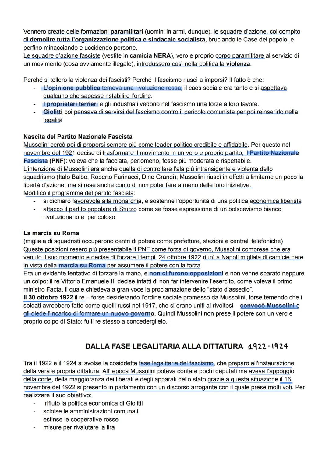 LA CRISI DEL DOPOGUERRA
Per le dimensioni e per la potenza annientatrice, la guerra del 1914-18 rappresentò un punto di rottura
rispetto al 