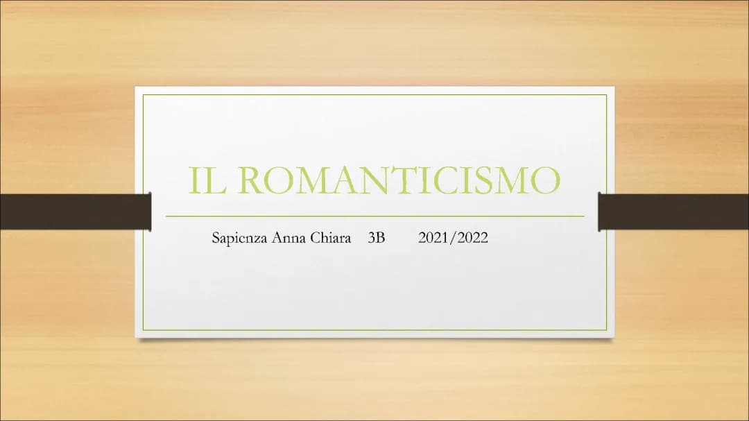 Tesina sul Romanticismo: PDF Completo e PowerPoint per la Terza Media