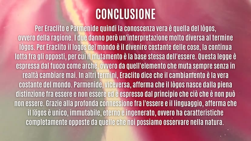 
<h2 id="eraarcaicariassunto">Era arcaica riassunto</h2>
<p>Eraclito e Parmenide</p>
<p>Eraclito fu una delle personalità più significative 
