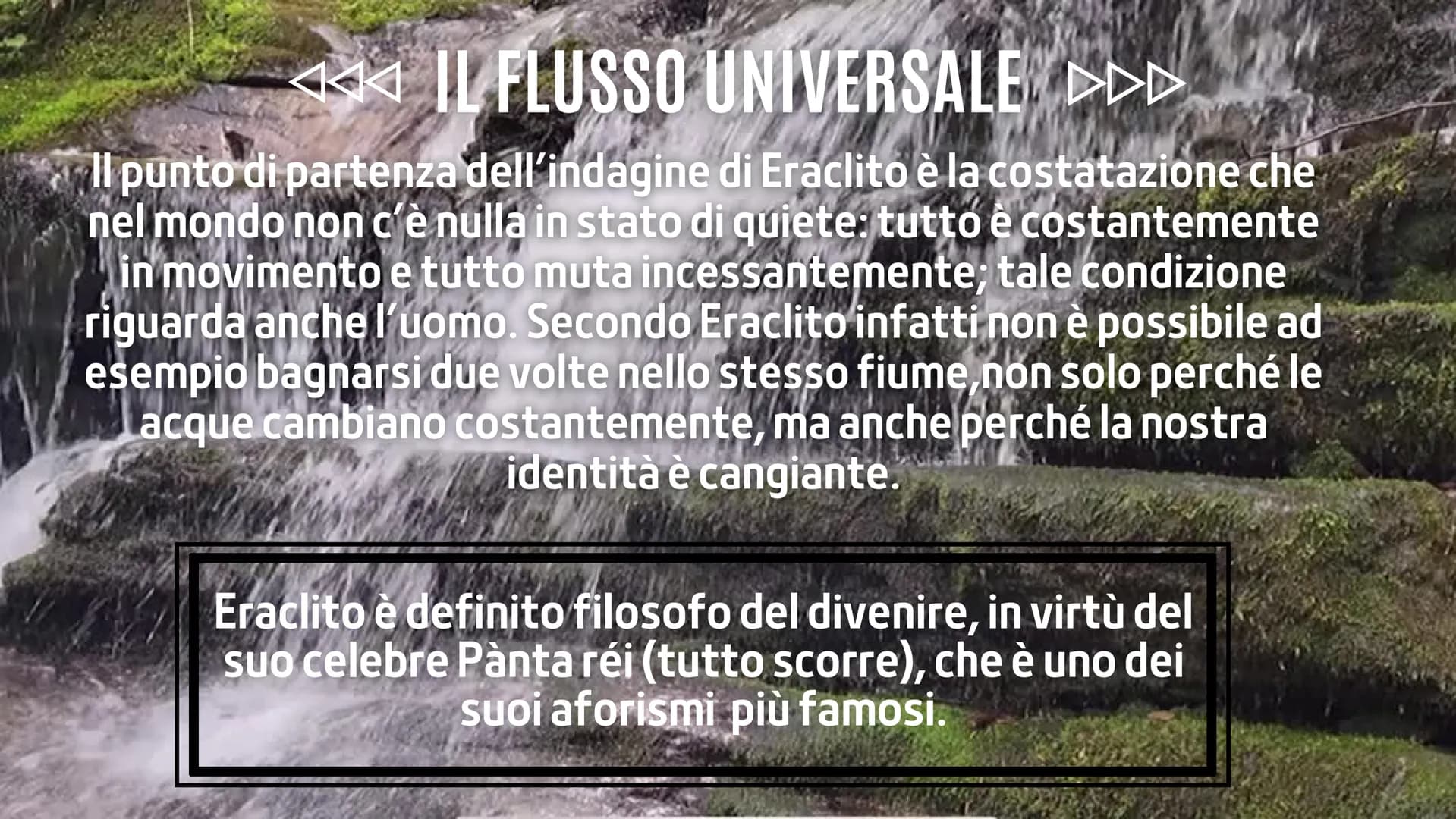 
<h2 id="eraarcaicariassunto">Era arcaica riassunto</h2>
<p>Eraclito e Parmenide</p>
<p>Eraclito fu una delle personalità più significative 