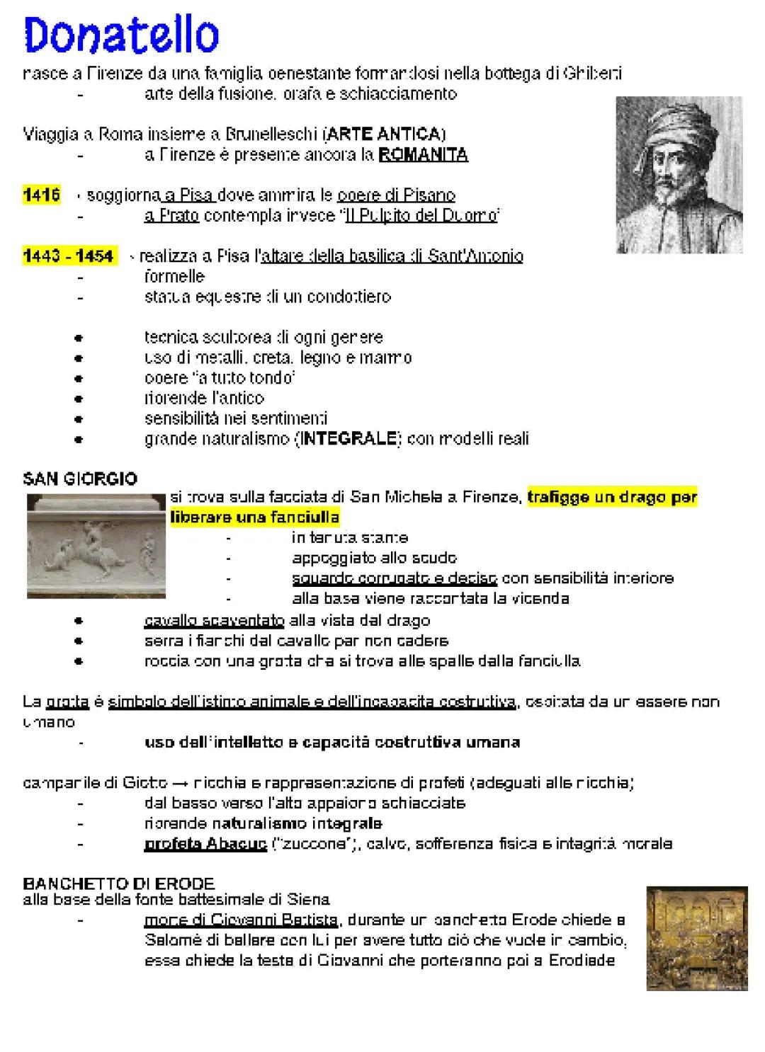 Donatello: Vita, Opere e Contributi all'Arte Rinascimentale