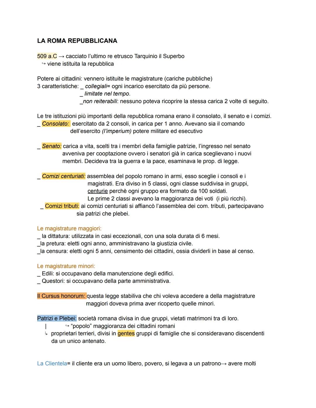 --- OCR Start ---
clienti è segno
di potere.
Chiedono di poter accedere alle magistrature, e di poter avere✓
L'argo pubblico: insieme di ter